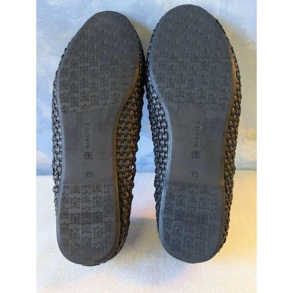Birdies 7.5 Starling Black Woven Loafers